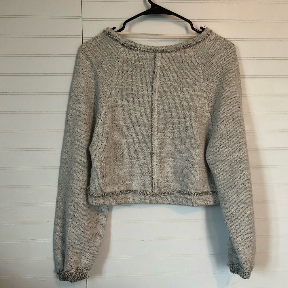 Free People Cropped Pullover Sweater